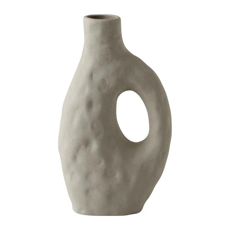 

Ceramic Vase Living Room Flower Arrangement Creative Plain Embryo Flower Insert Home Soft Decoration Table Decoration