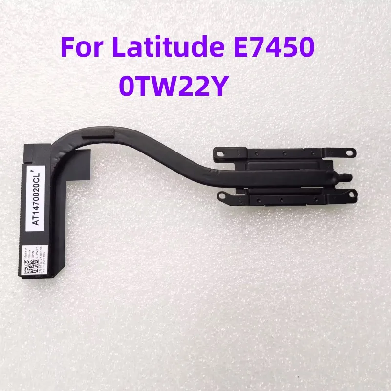 Оригинальный радиатор для ноутбука Latitude E7450, медная труба 0TW22Y