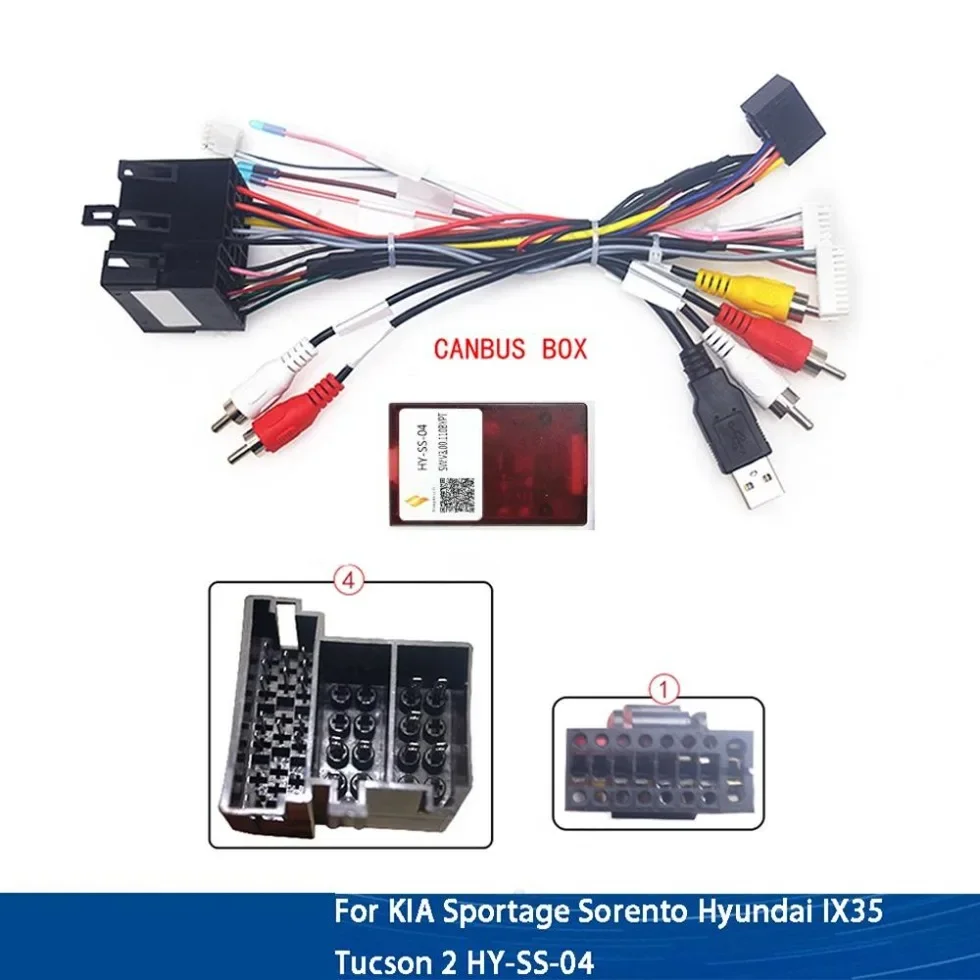 16-контактный автомобильный адаптер жгута проводов Canbus Box Decoder для KIA Sportage Sorento Hyundai