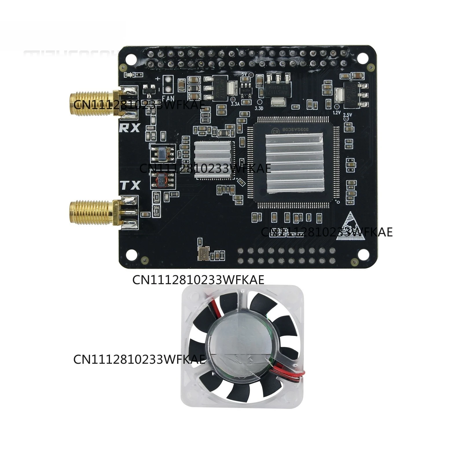 Фото Для HAMGEEK Radioberry V2.0 SDR радиокарта AD9866 + 10CL016, программно-определяемый радиомодуль DIY для Raspberry Pi 4B №1
