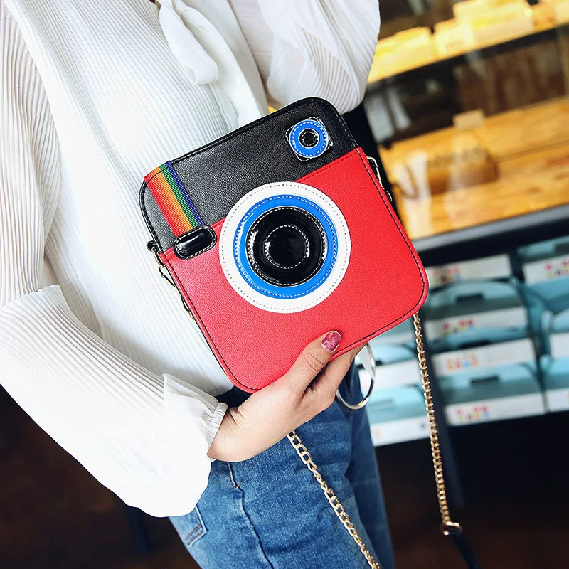 

Fashion Camera Shape Shoulder Bag for Women Brand Design Ladies Clutch HandBags High Quality PU Leather Women Messenger Bags