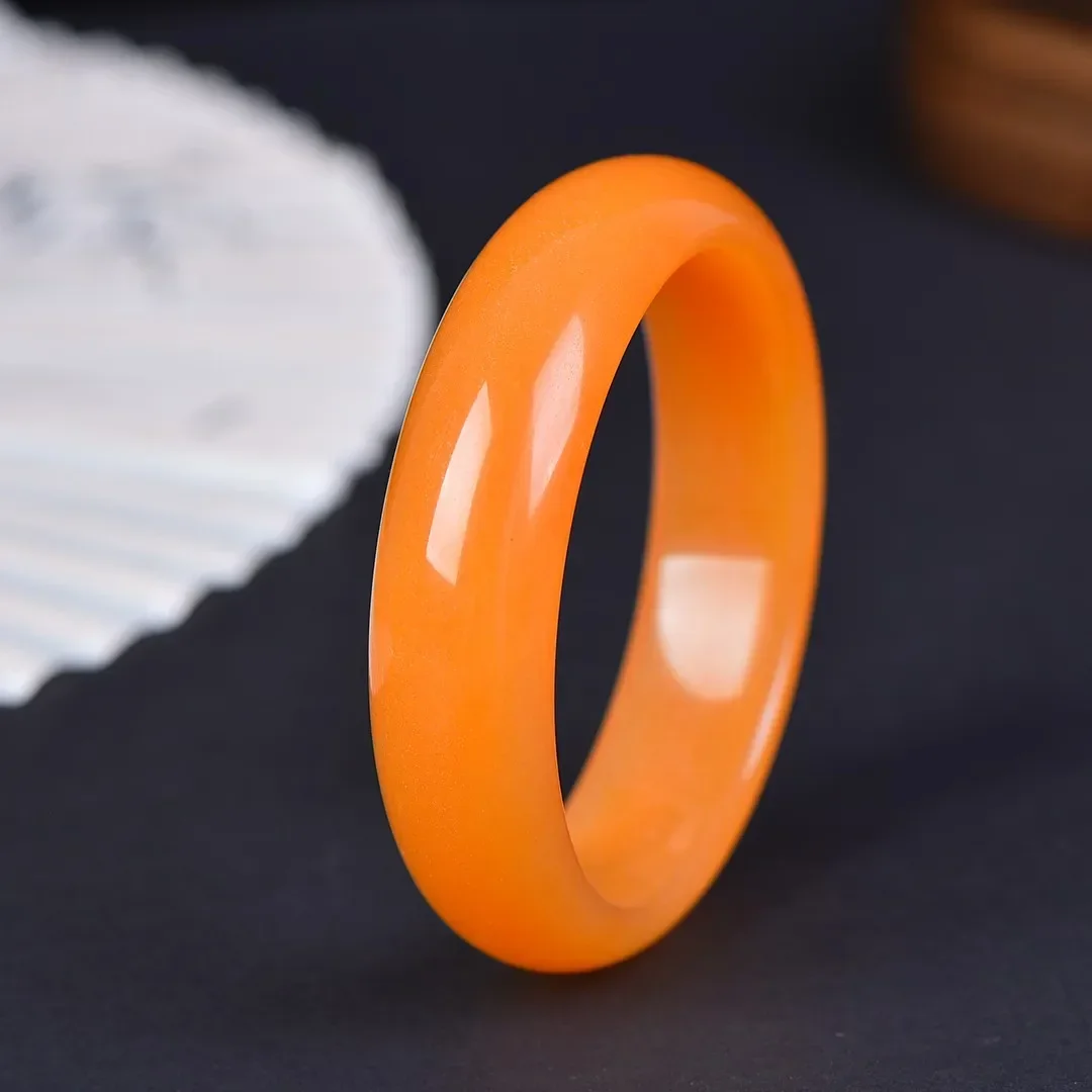 Лидер продаж оптовая продажа золотой нефритовый браслет оранжевый женский