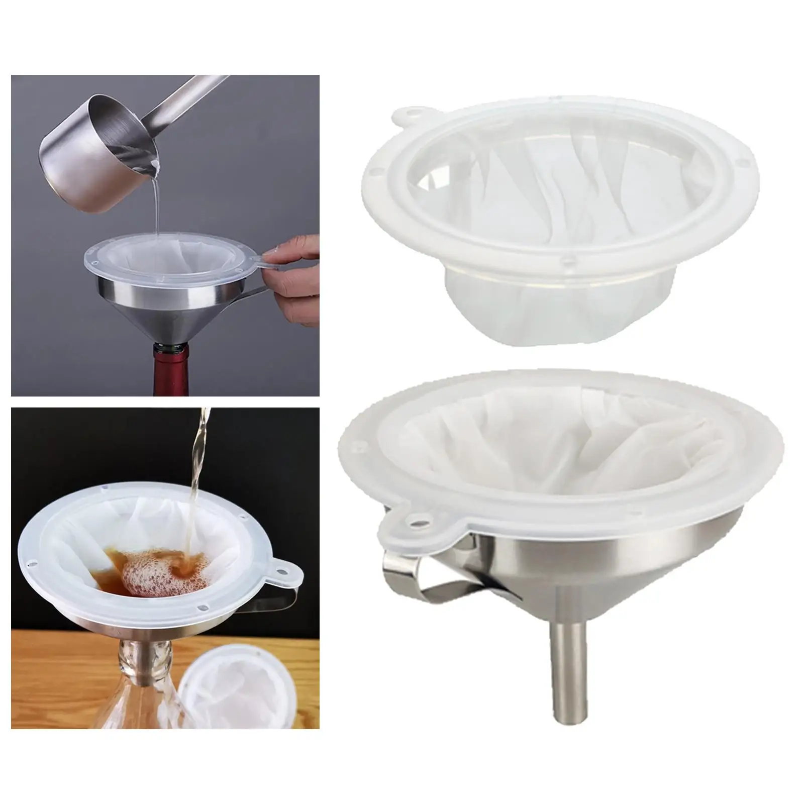 

Фильтр пищевой из нержавеющей стали с сеткой 200 и фильтром 100