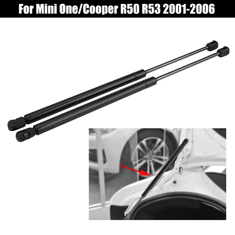 

Черный Автомобильный Подъемник для задней двери, 2 шт., опорный стержень для Mini One/Cooper R50 R53 2001-2006