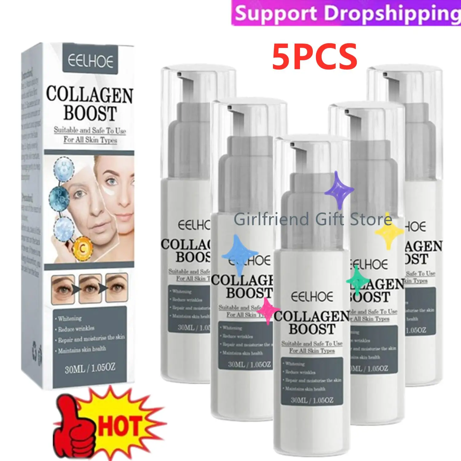 коллагеновая антивозрастная Сыворотка для лица