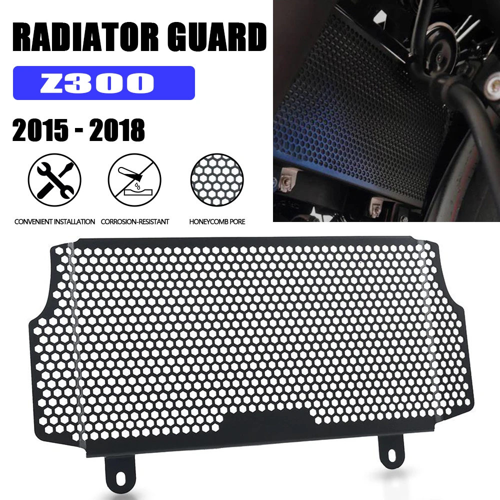 

Radiator Guard For Kawasaki Z 300 Ninja 300 Z300 Ninja300 2015-2018 2017 2016 Motorcycle Radiator Guard Grille Protector Cover