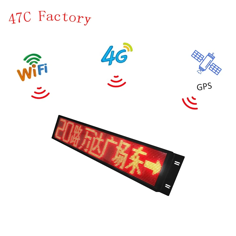 

Professional Red Color Scrolling Led Message Bus Destination Display Digital Number Led Display Board