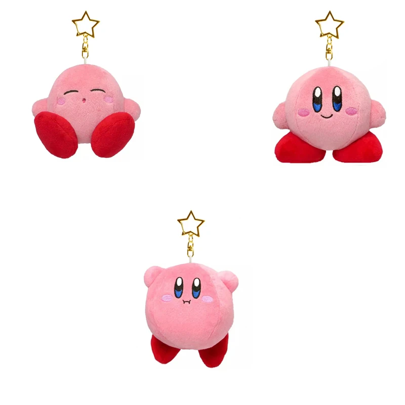 

9Cm Cartoon Anime Kawaii Cute Star Kirby Plush Doll Toy Pendant Pink Girl Heart Bag Pendant Keychain Ornaments Birthday Gift