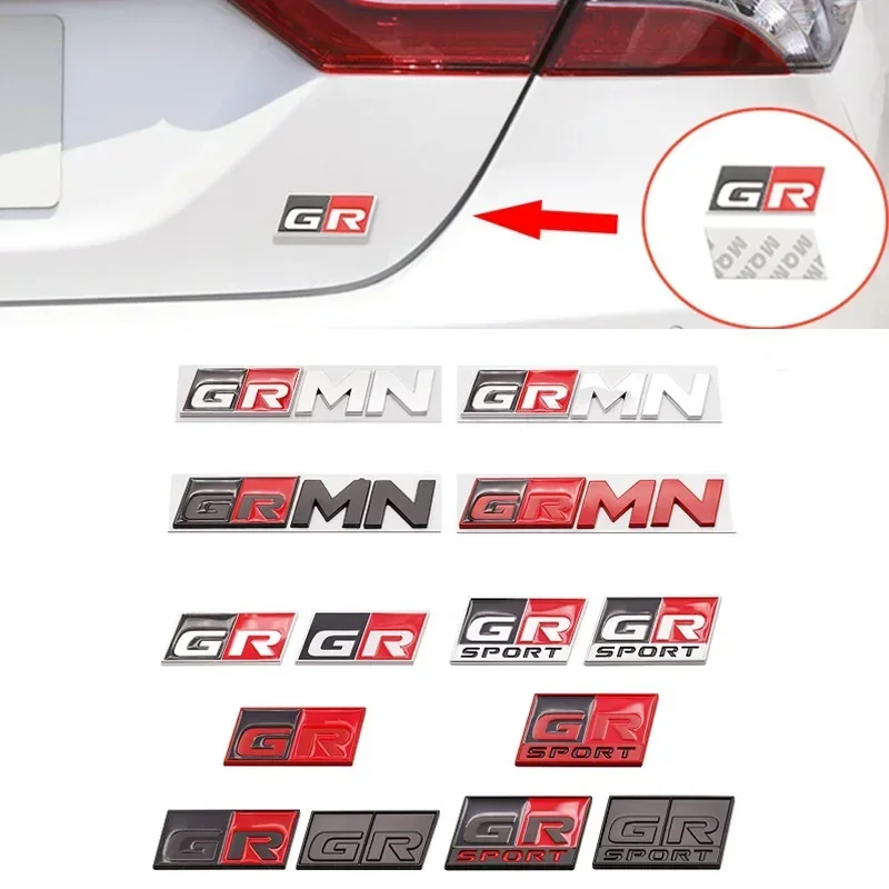 Металлический 3D логотип GR Sport MN наклейка на задний багажник автомобиля эмблема