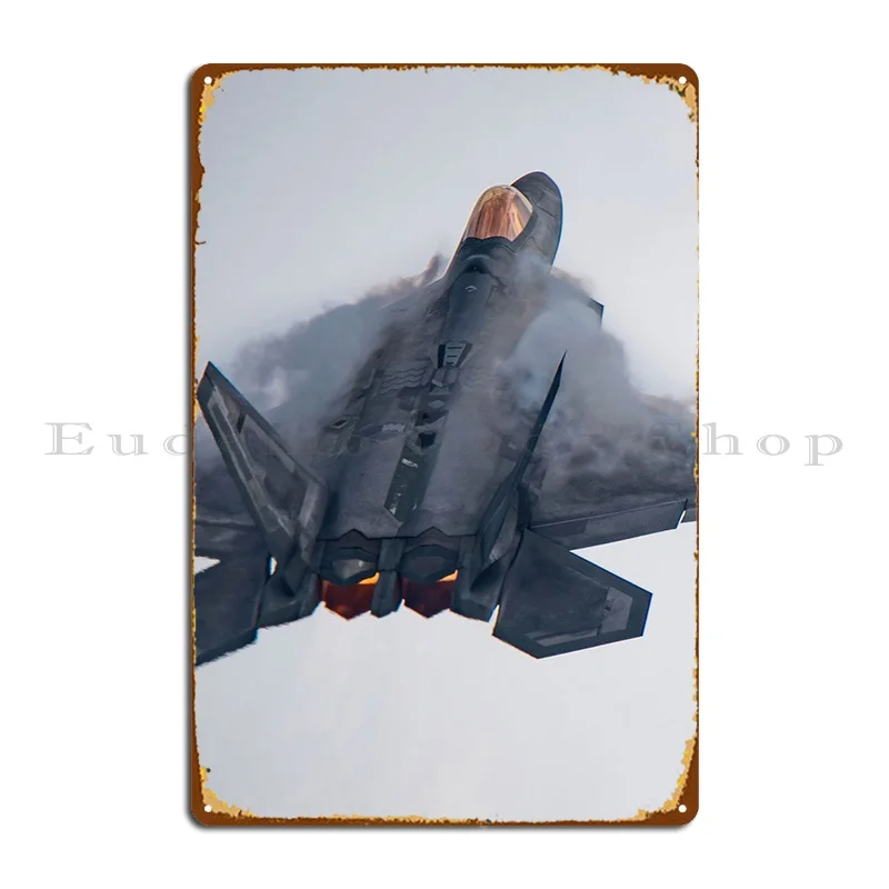 

F22 Producing Clouds Metal Sign Wall Decor Retro Cinema Designs Club Tin Sign Poster