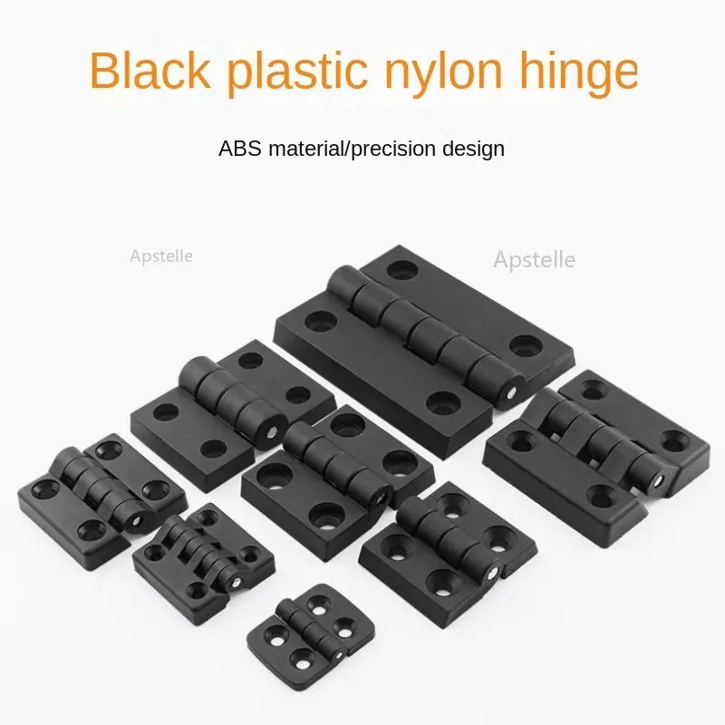 

10PCS 40*30mm square folding hinge surface mounted hinge black distribution cabinet industrial power cabinet