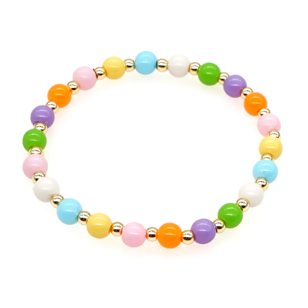 Go2BoHo смайлик браслет из полимерной глины ручной работы модные украшения бисера