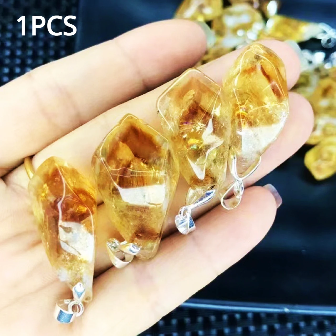 

Бразильский цитрин, подвеска, 3 см