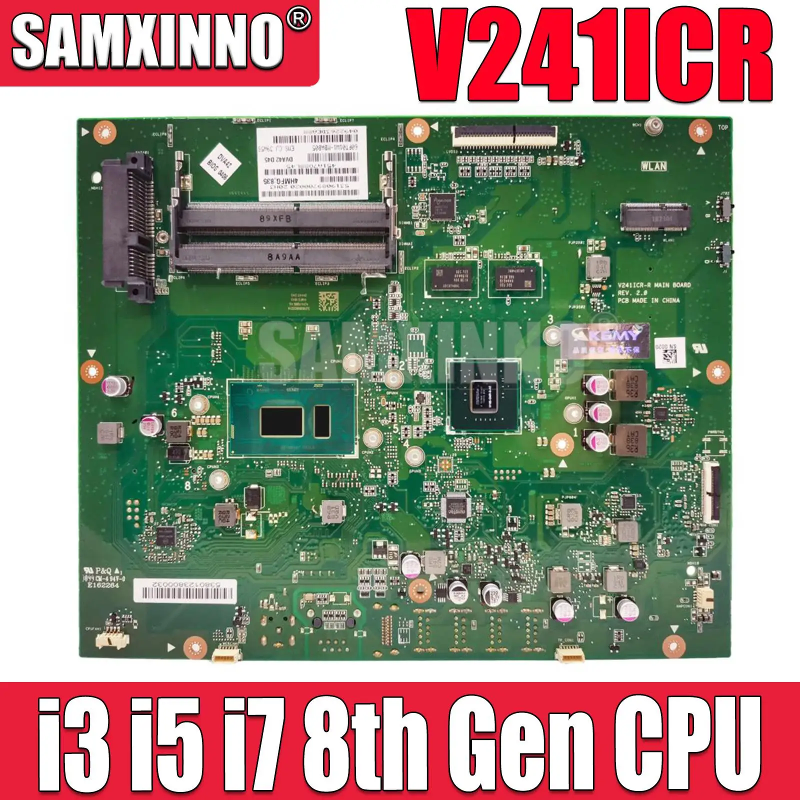 

V241ICR-R Mainboard For ASUS Ao Shi V241ICGK All-In-One Computer With I3-8130U I5-8250U I7-8550U 930MX MAIN BOARD TEST OK
