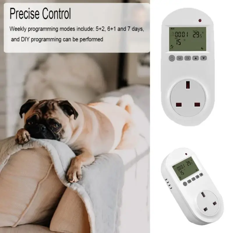 

Tuya WiFi Programmable Smart Plug EU WIFI Thermostat Electric Floor Heating 16A Support Voice Control Amazon Alexa Home