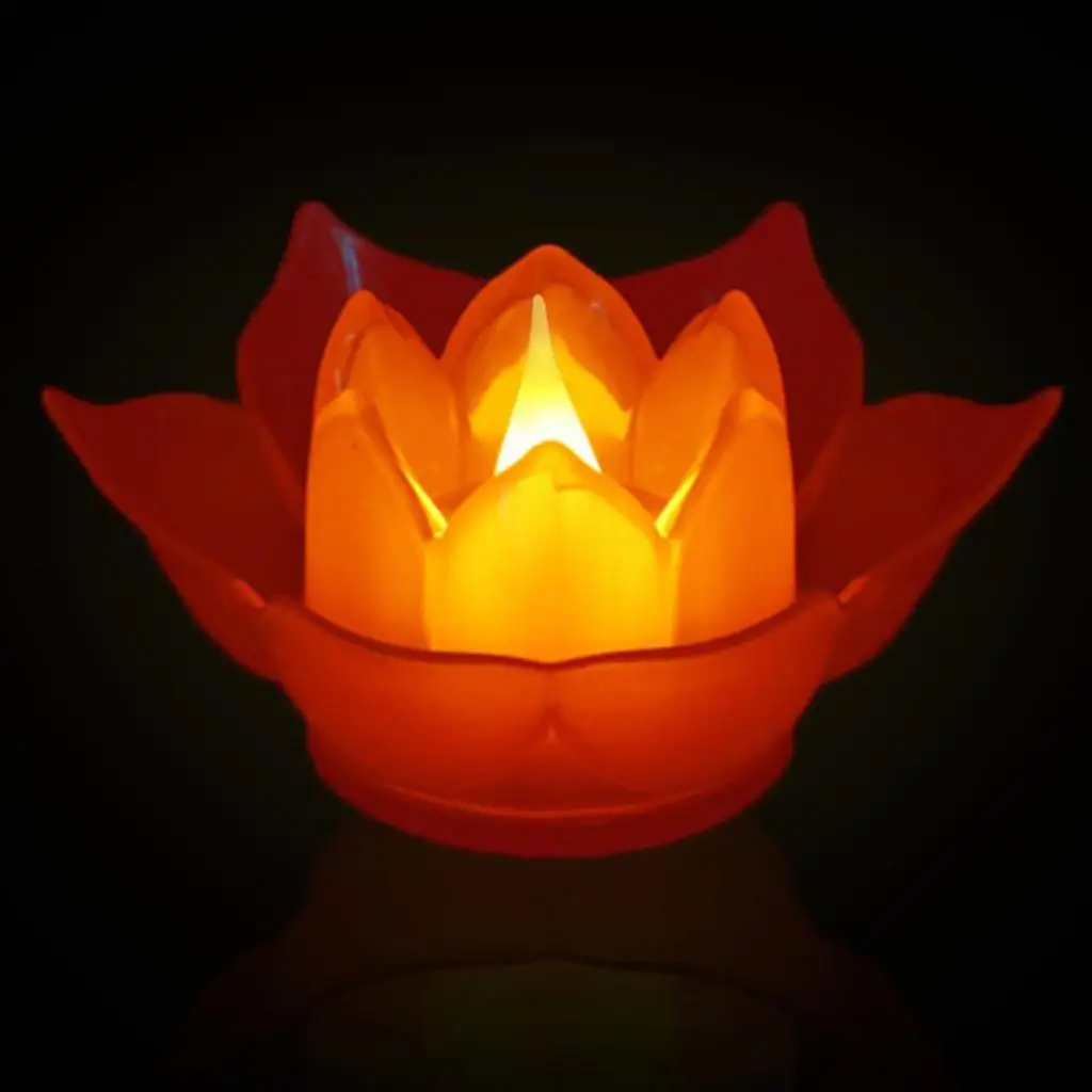 Decoration For Wedding Votive Lotus Waterproof Led Light