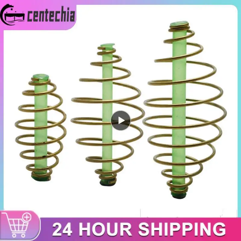 

Portable Fishing Spring Feeder Stainless Steel Fishing Fixed-point Dimming Device Goods For Fishing Fishing Nest Beater Durable