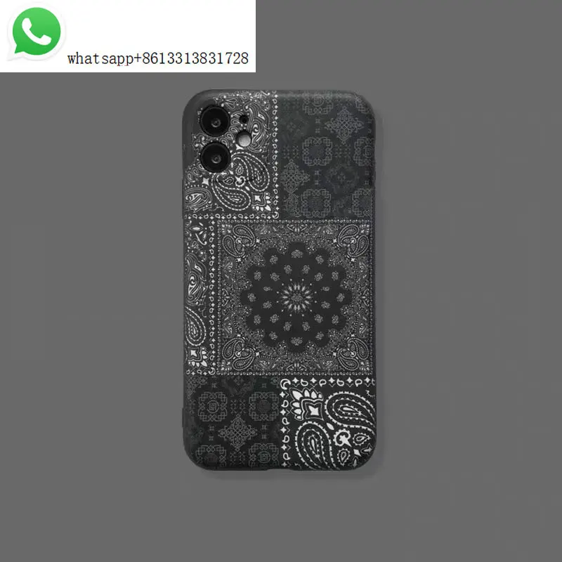 

For iphone 13promax 12 11 x series personalized creative luxury brand cashew flower all-inclusive silicone fall-proof phone case