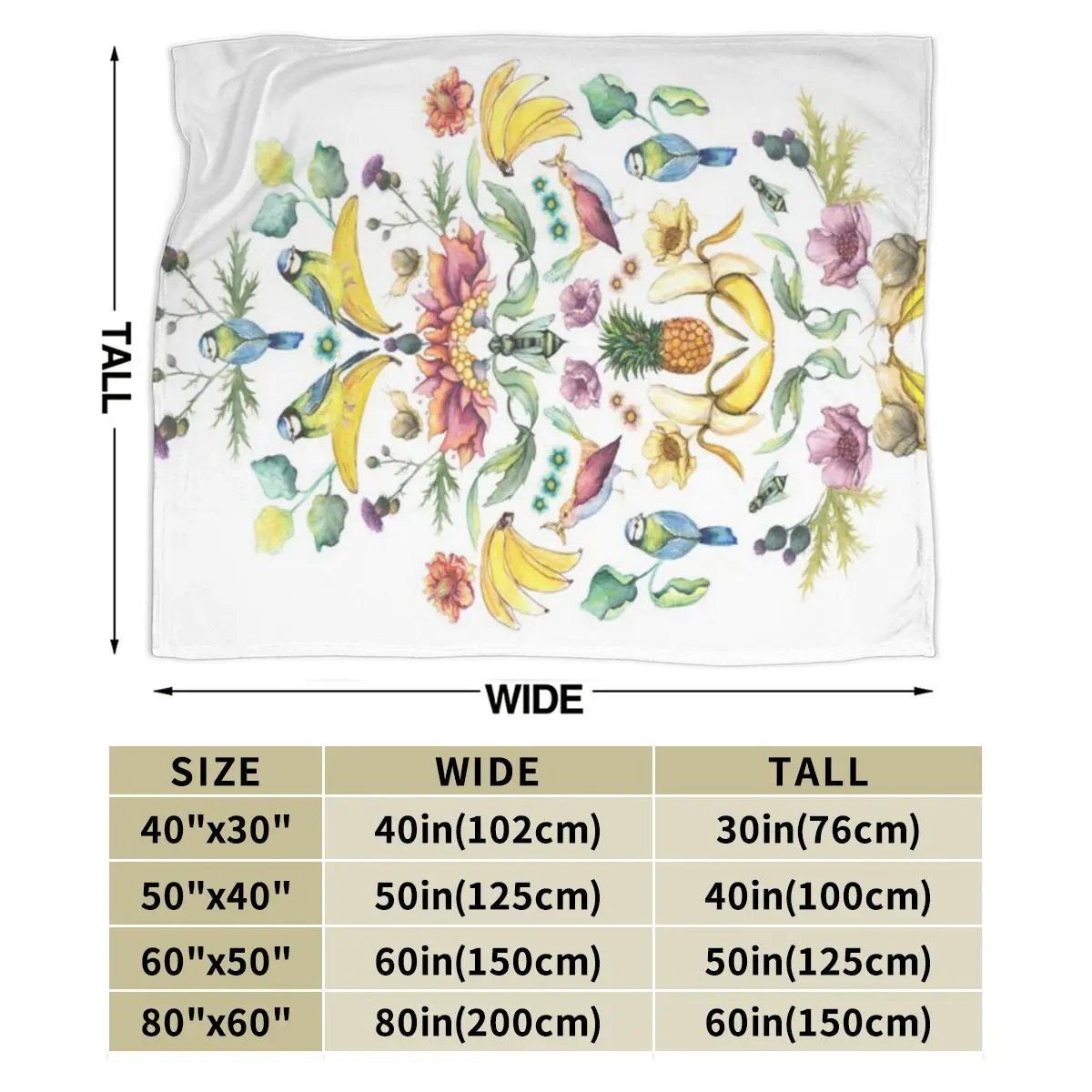 Jugend Goes Бананы! Ультрамягкое одеяло из микрофлиса