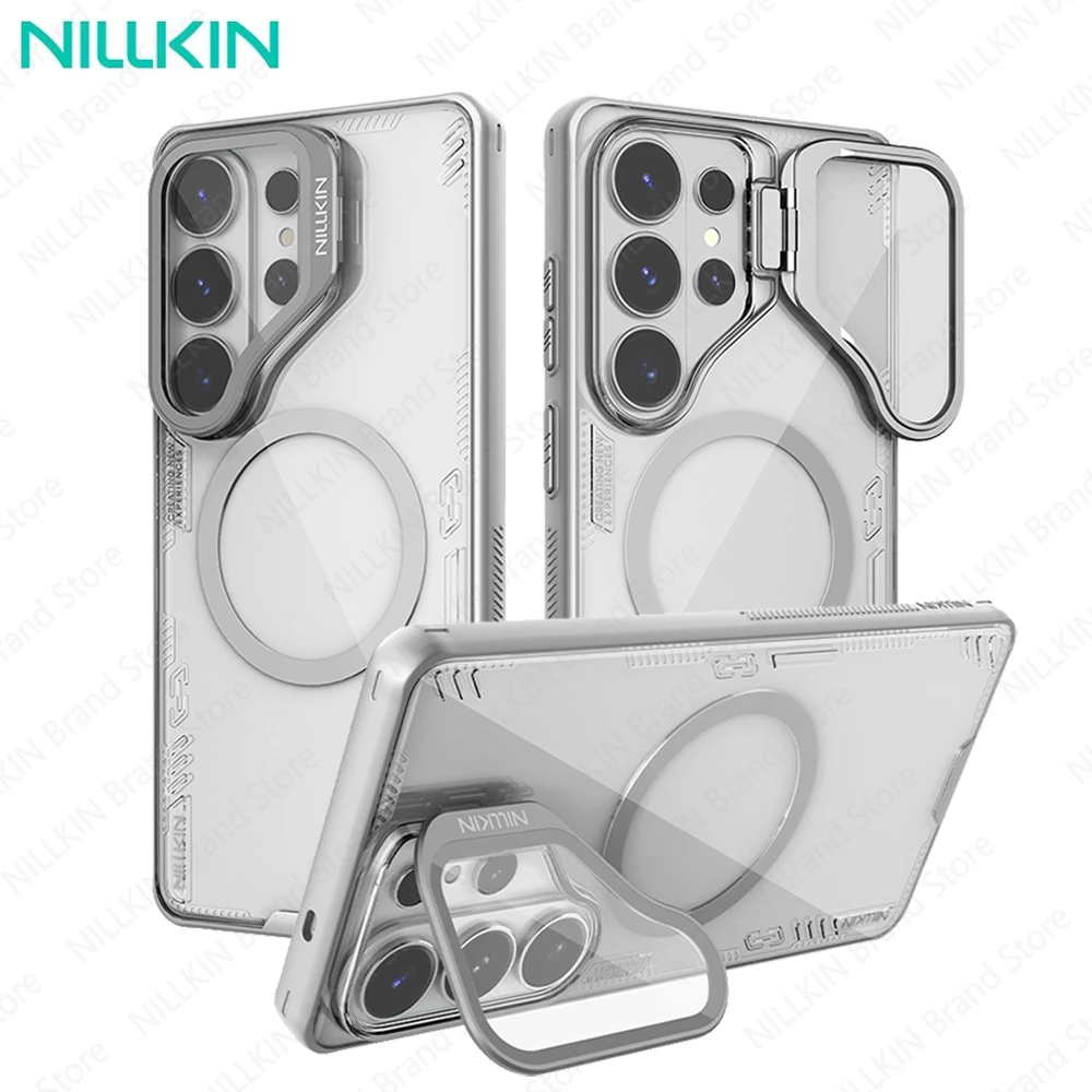 Фото Чехол NILLKIN для Samsung Galaxy S26 Ultra Magsafe Iceblade Prop, держатель для телефона, защита камеры, прозрачный магнитный чехол для S26Ultra №1