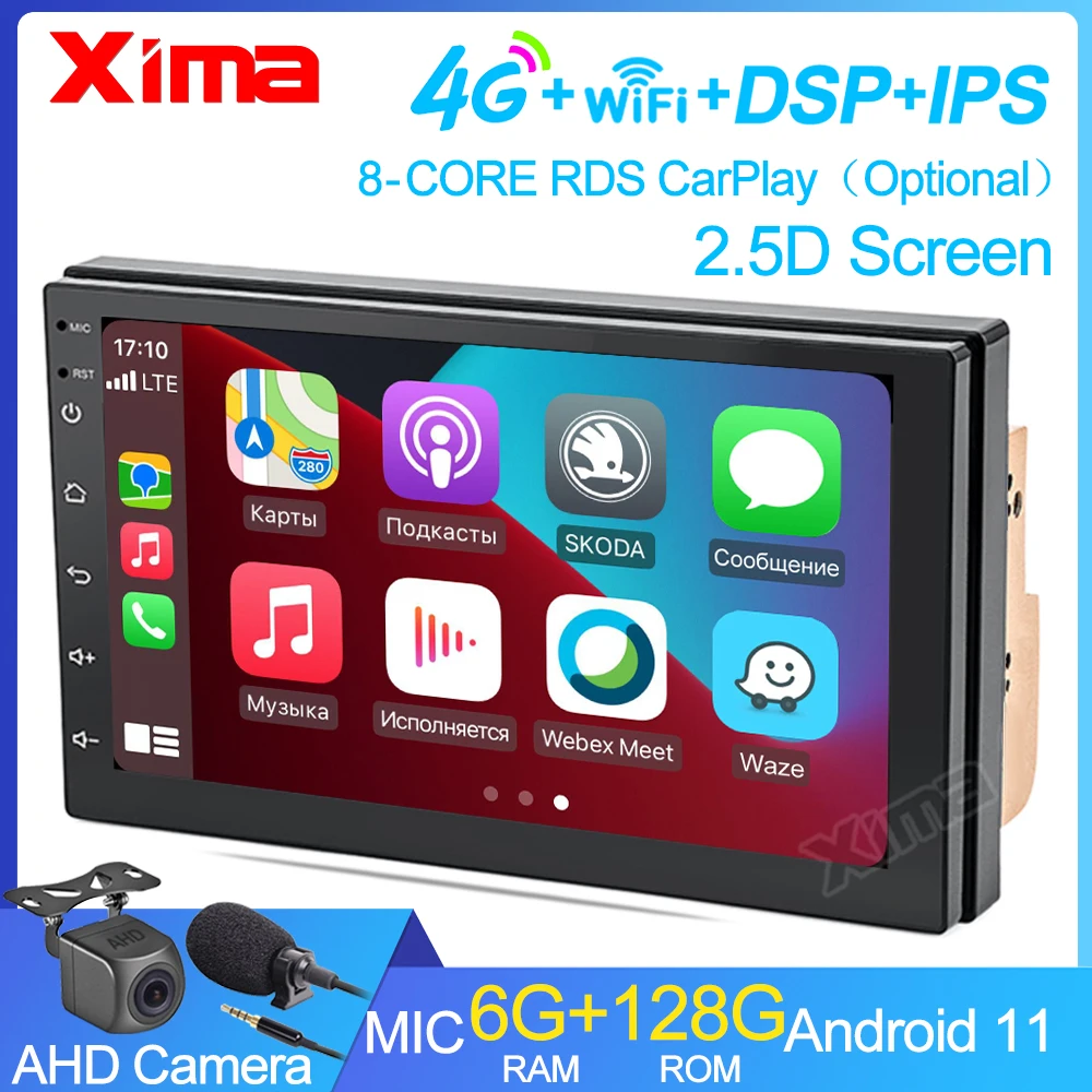 

XIMA 2 Din Android 11 Universal Car Radio GPS Stereo Multimedia For Volkswagen Nissan Hyundai Kia Toyota Carplay Auto 2din dvd