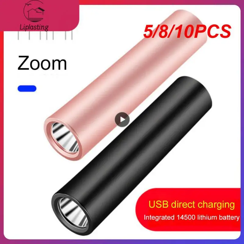 

5/8/10PCS For Hunting Cycling Climbing 3 Lighting Modes Flashlight 100 Meters Lighting Lantern Mini Led Flashlight Portable