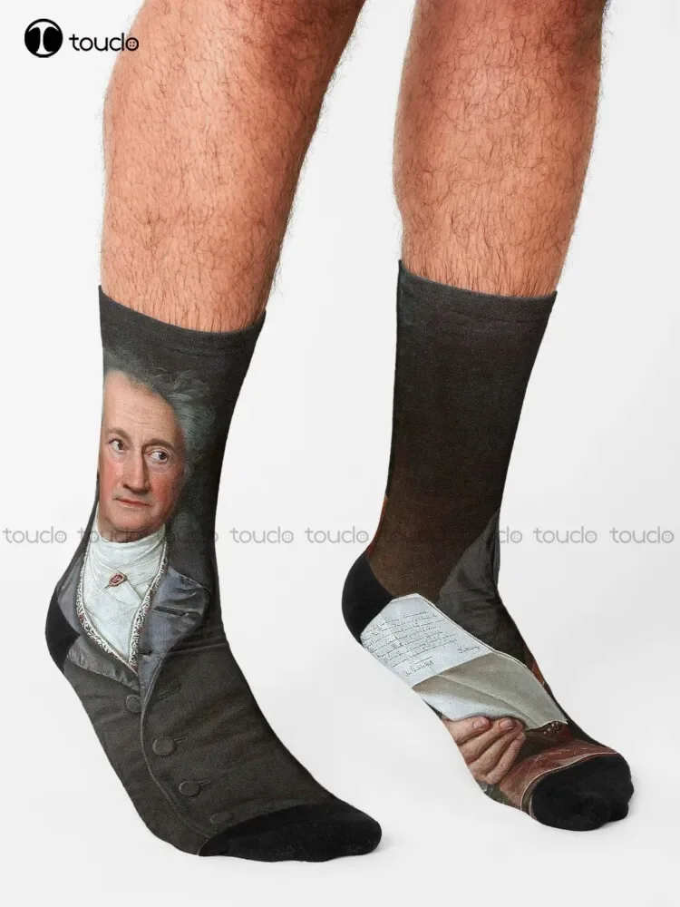 Носки Johann Wolfgang Von Goethe 1828 розовые носки для софтбола удобные спортивные с героями