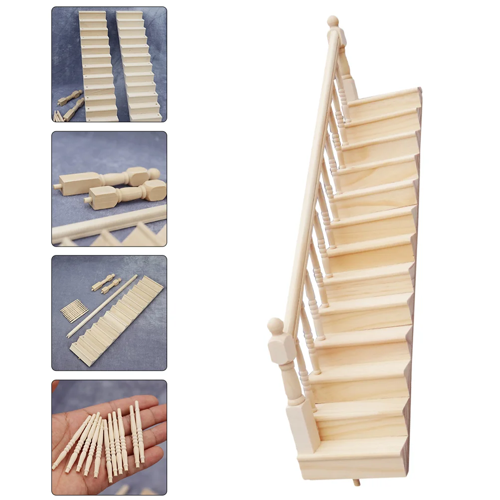 

Simulation Stairs Kids Supplies Lovely Staircase Wooden Children Toy Mini Accessories