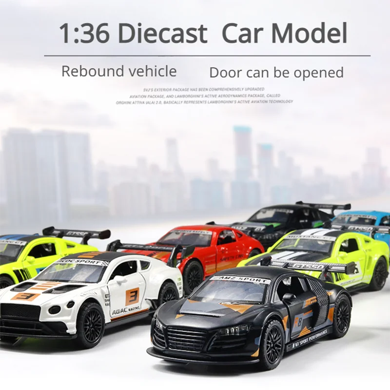 

1:36 Diecast Alloy Car Model Children's Toy Car Open the door Decoration Cool Pull Back Collectible Car Boy toy Gift for Kid