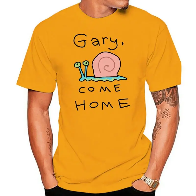 

Fashion T Shirt 100% Cotton Gary Come Home Gary Snail Drawing Version Mens Cartoon Fun T-shirt