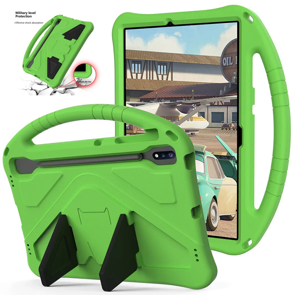 

Lightweight EVA Shockproof Cover with Kickstand Handle for Samsung Galaxy Tab S8 Plus Kids Case 2022 12.4 inch X800 X806