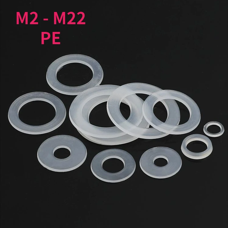 

Прозрачные шайбы из ПЭ M2-M22