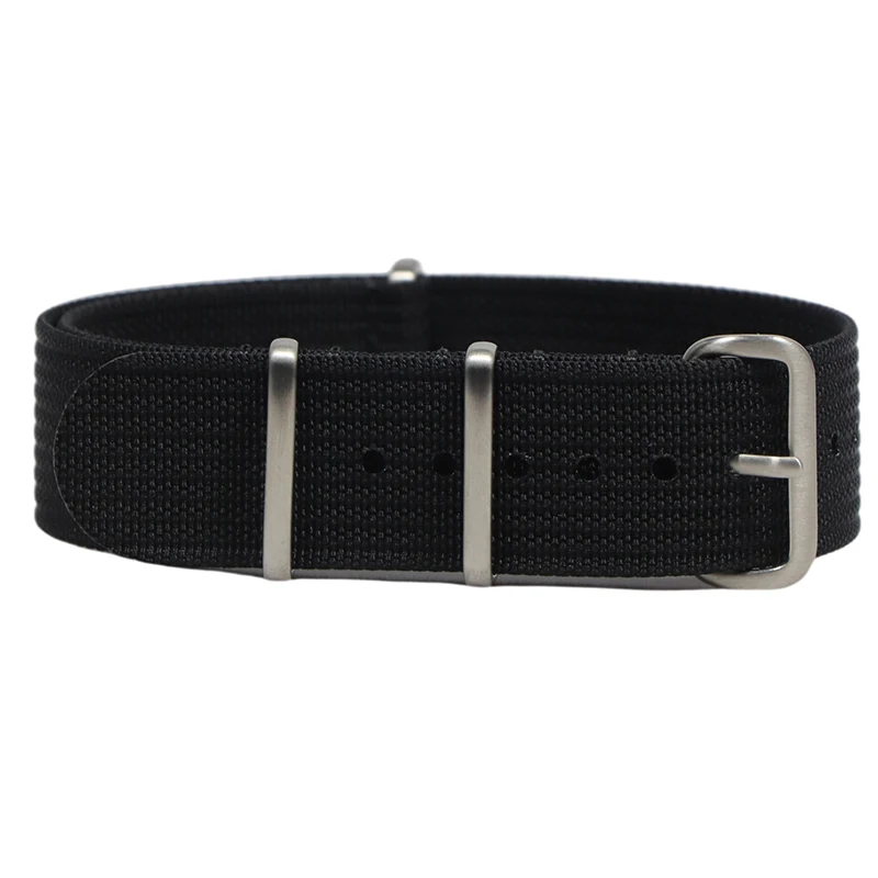 Ремешок нейлоновый в рубчик для наручных часов аксессуары военных диаметром 18 мм