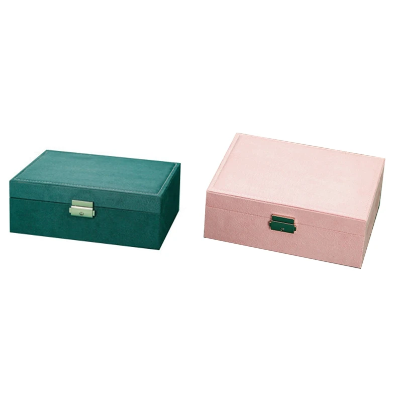 

Flannelette Vintage Jewelry Box Korean Jewelry Storage Box Multi-Layer Large Capacity Jewelry Box