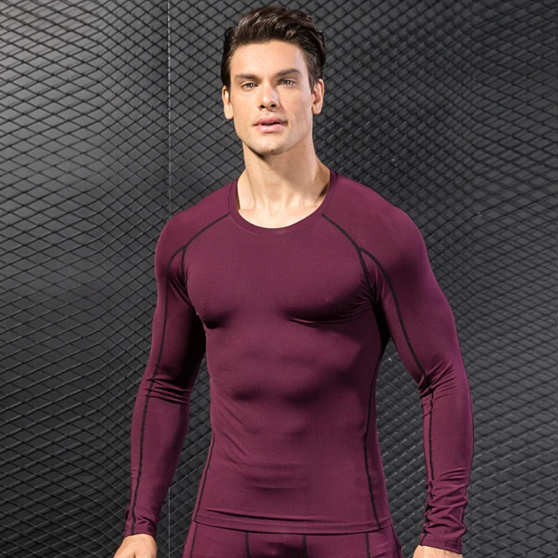 

Running Sports Leisure Riding Camouflage Tights Long-sleeved T Shirt Men Breathable Quick-drying T-shirt Compression Clothing