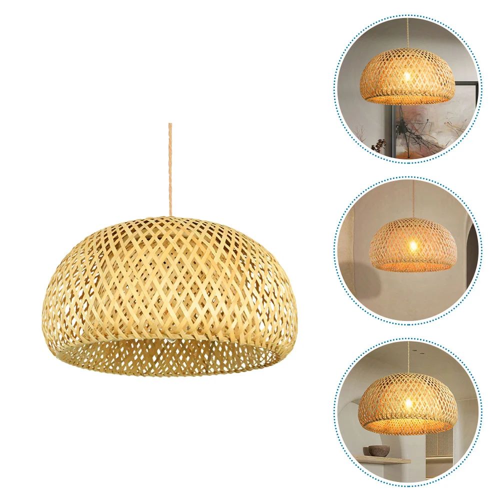 

Bamboo Rattan Lampshade Ceiling Barrel Shades Modern Style Light Accessories Lampshades