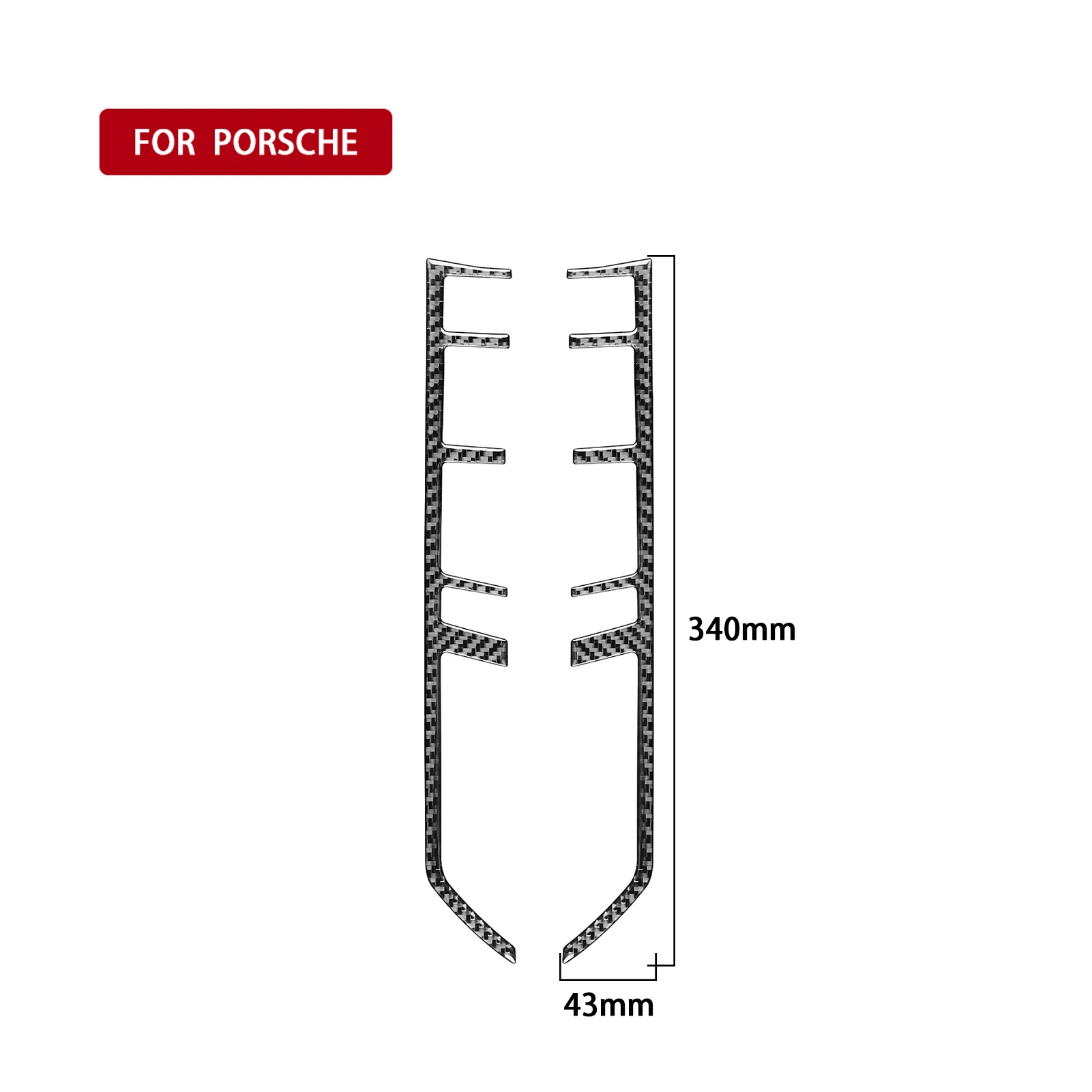 2 шт. для Porsche парамера 2010-2016 из углеродного волокна