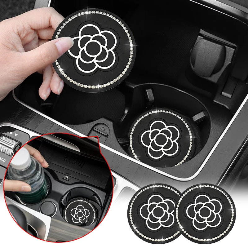 2 шт. алмазные противоскользящие подставки для бутылки Chery Tiggo 3/5x/8/E3E5 Arrizo 3/5/GX/7e Fengyun