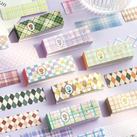 50 sheetspack washi tape stickers this grid symphony series grid basic hand tent material decorative paste stationery