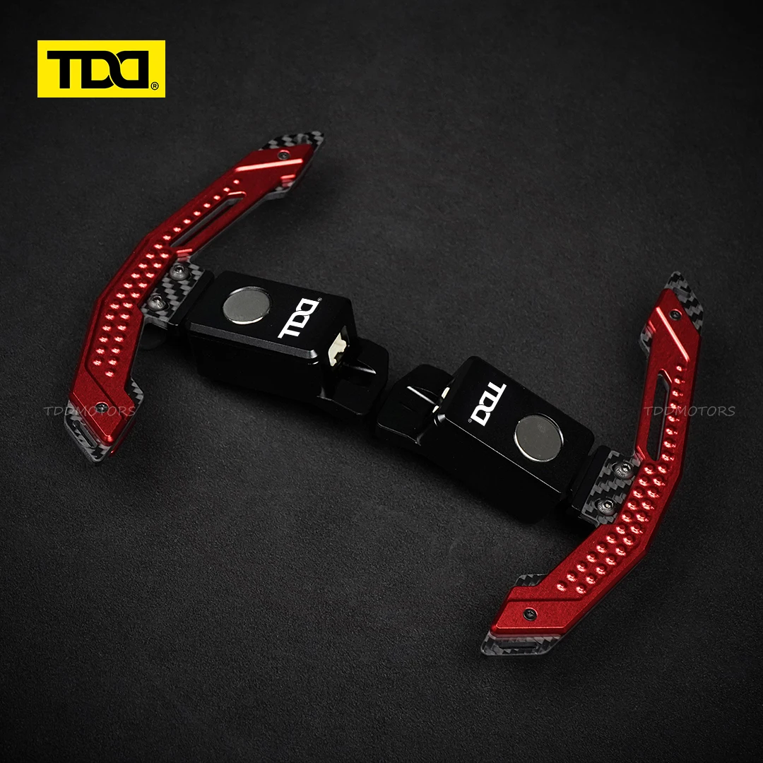 Фото TDD Fif для Toyota Camry GR Corolla Yaris GR Avalon Rav4 Highlander: Цветные магнитные лепестки переключения передач из алюминиевого сплава, автомобильный аксессуар №5