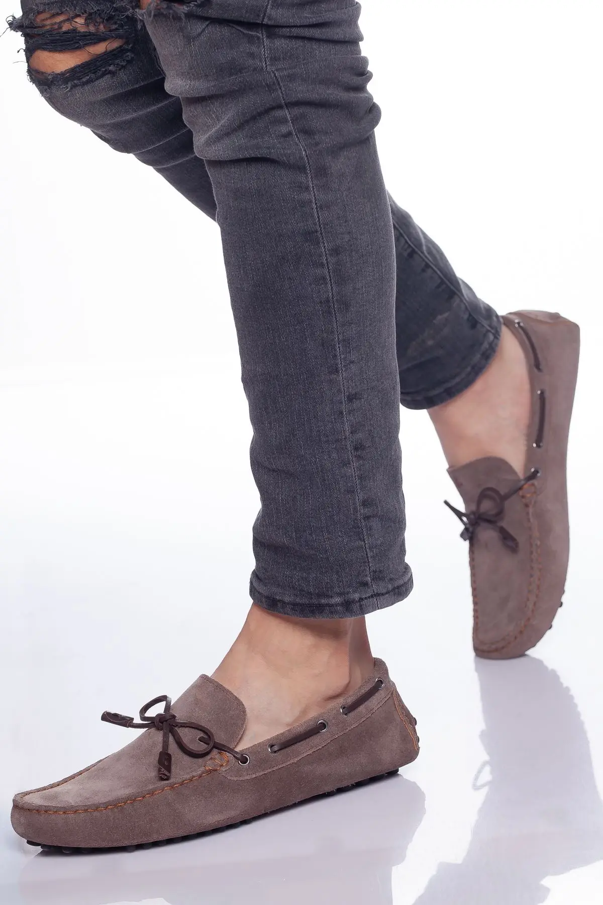 

Tezcan genuine leather 10041 mink suede Driver type