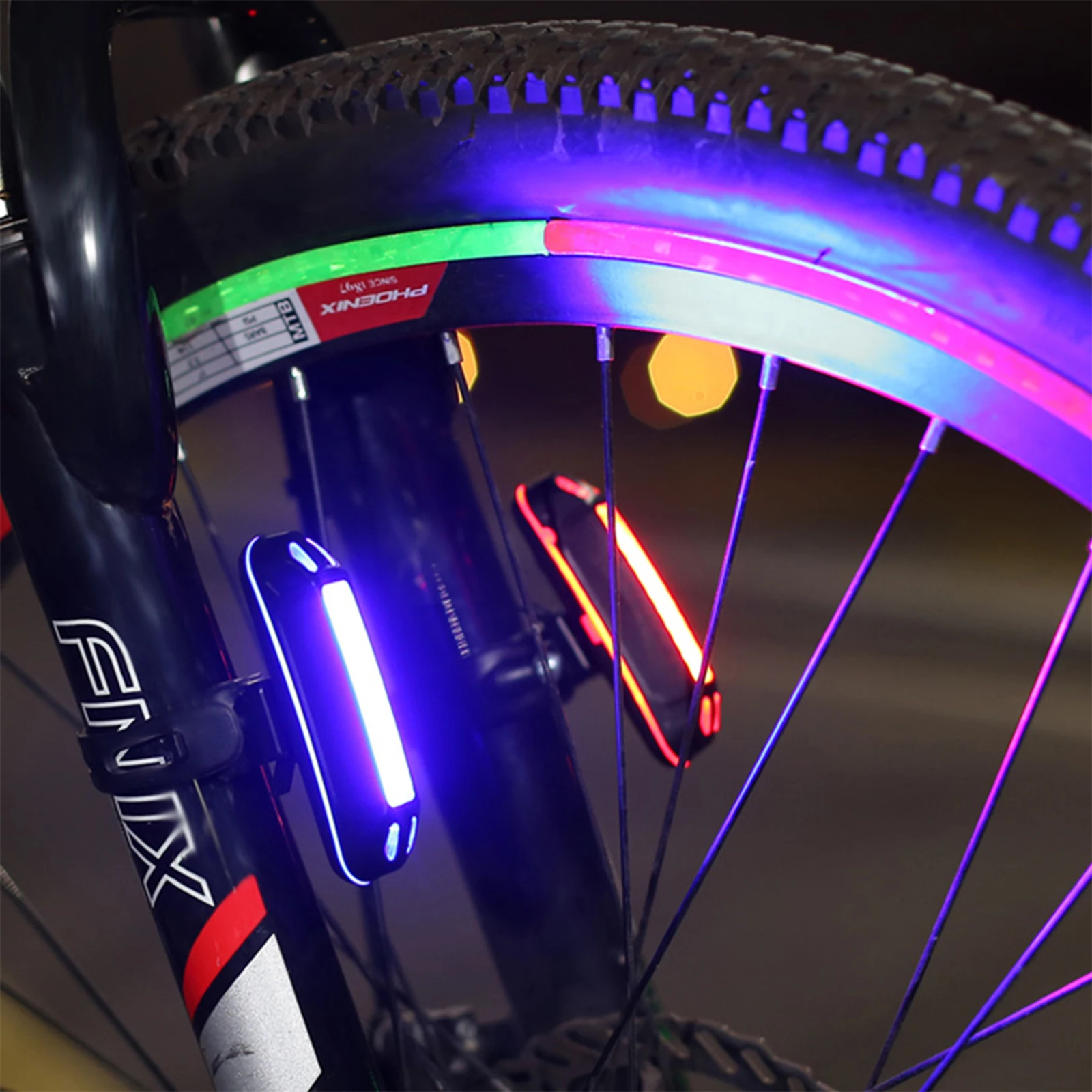 

Велосипедный задний фонарь, 500 мАч, литиевая батарея, задний фонарь для велосипеда, перезаряжаемый, для езды на велосипеде, удобное украшени...