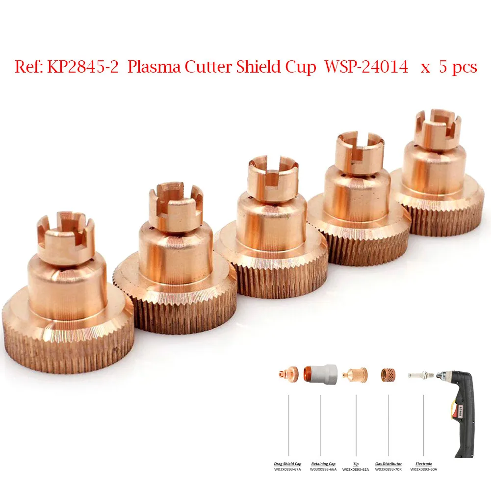 

Plasma Shield Cup Fittings Guard Cup KP2845-2 Parts Replace Part Replacement 5pcs For Tomahawk 1538 LC105 Torch