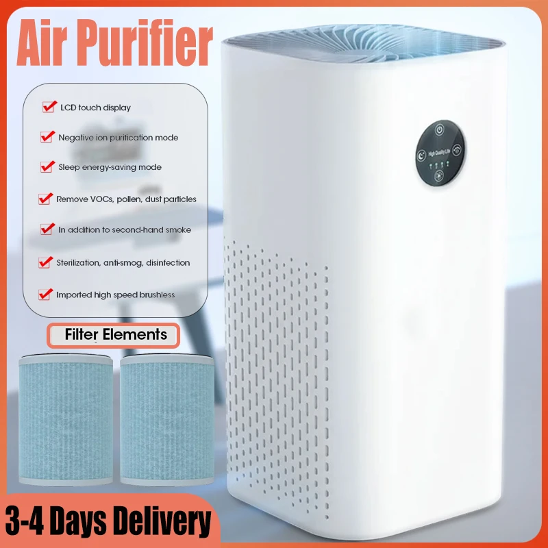 Новый умный очиститель воздуха 180㎡ бесшумный генератор отрицательных ионов