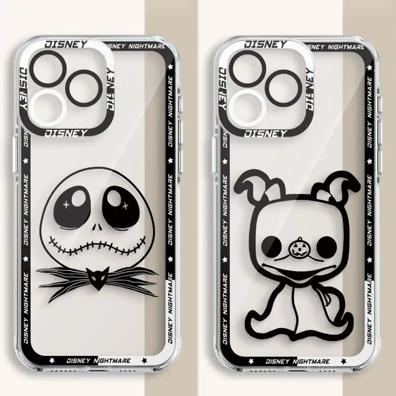 phone case For iPhone 14 13 12 Mini 11 Pro Max 15 8 X XR XS MSX 6 6S 7 SE 15Plus Clear fundas cover Disney Animation Corps Bride