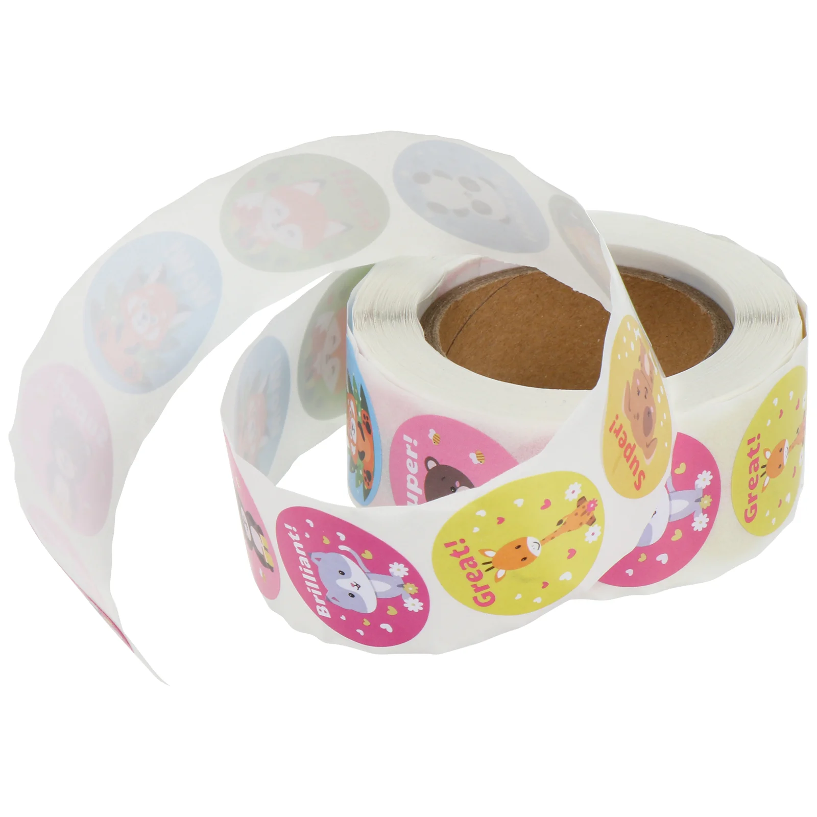 

1 Roll/500pcs Reward Stickers Student Motivational Decals Teacher Supplies