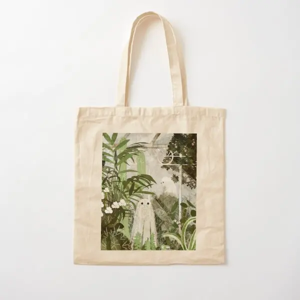 

There Is A Ghost In The Greenhouse Again Canvas Bag Women Fashion Tote Shopper Casual Travel Grocery Fabric Unisex Foldable