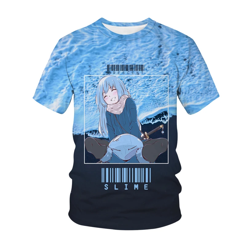 

That Time I Got Reincarnated as a Slime 3D Print T-Shirt Anime Tensei shitara Slime Datta Ken Men Women T Shirt Trendy Tees Tops