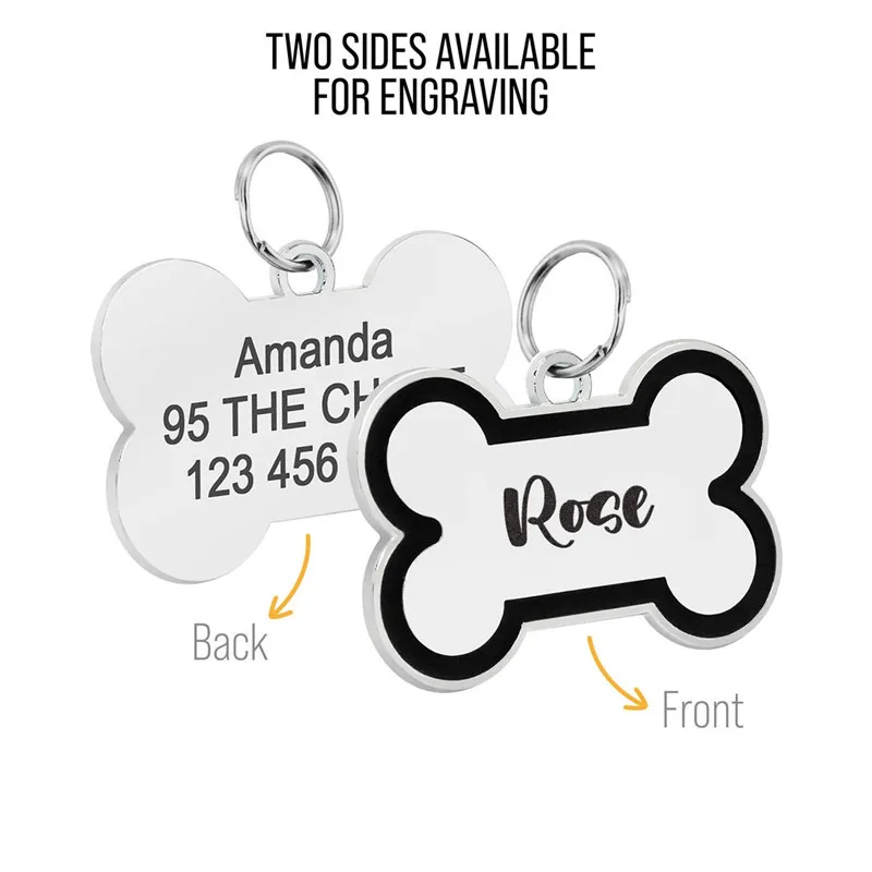 Идентификационная бирка для домашних животных персонализированный ошейник из