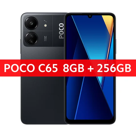 POCO C65 глобальная версия MediaTek Helio G85 Octa Core 6,74 "90Hz дисплей 5000mAh батарея MIUI 14 для POCO 50MP Тройная камера